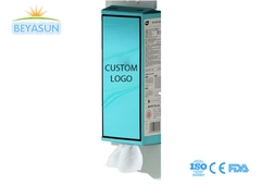 Hanging Bottom - Pull Tissue 500-1800 Sheets with Big Package on wall