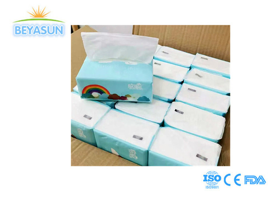 Özel basılı paketle bakire bambu pulp yumuşak yüz dokusu
