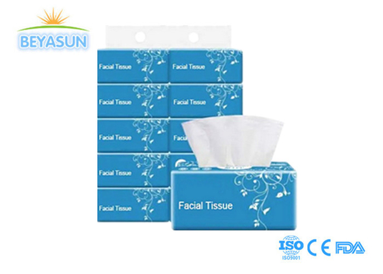 Profesyonel Üretici Soft Pack White Facial Tissue Paper, 2 Ply, 100% Virgin Kağıt