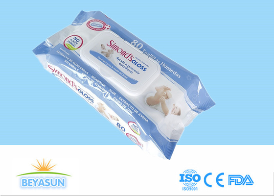 Tek Kullanımlık Bebek Islak Temizleme Mendili Şili Pazarı İçin 99.9 Saf Su